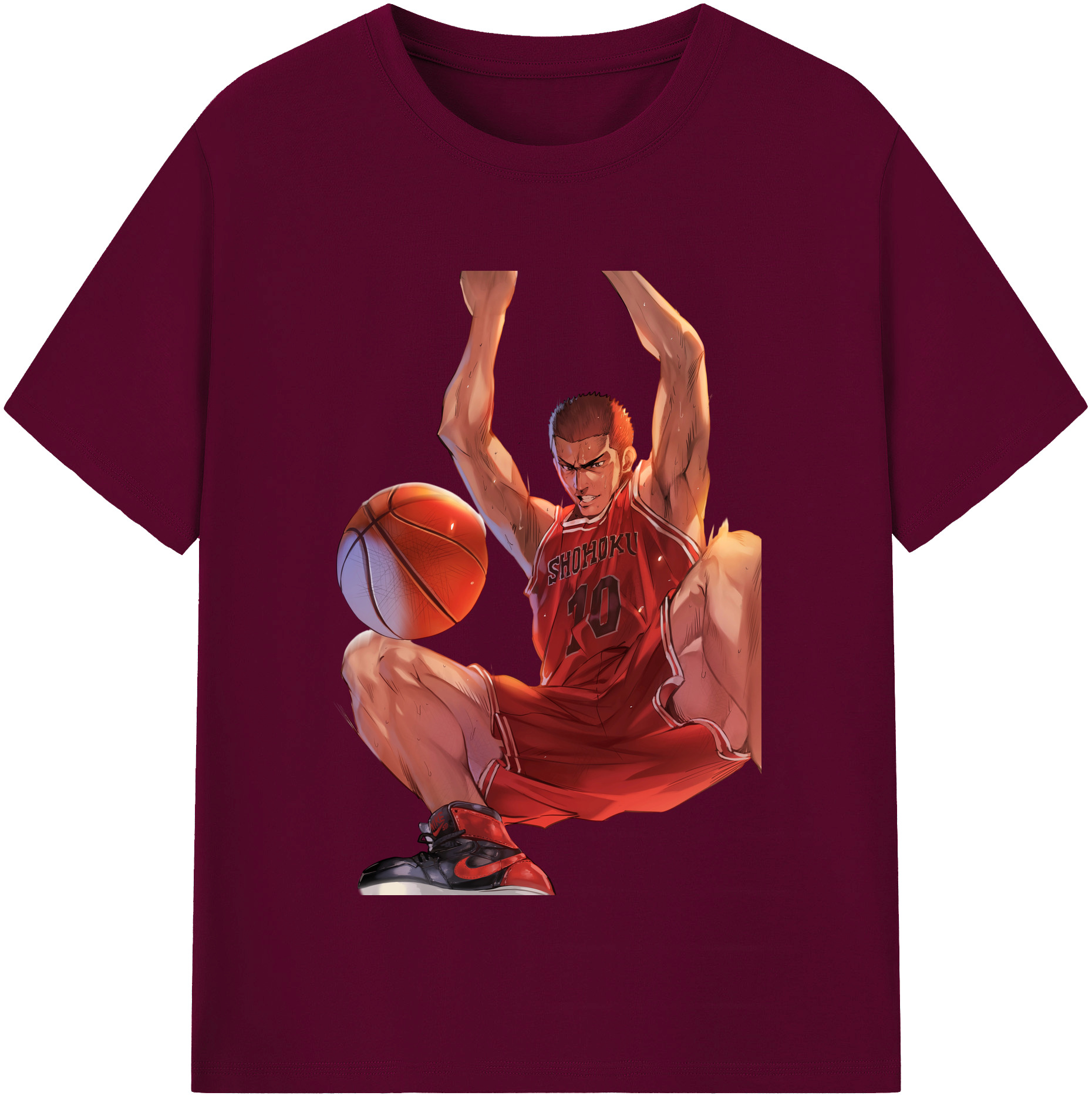 （画像用） SLAM DUNK／スラムダンク レディースカジュアルプリントTシャツ（綿100％）